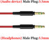 Geekria Audio Cable for Sony ULT WEAR, WH-1000XM6/1000XM5/1000XM4, WH-XB920N INZONE H5 Headphones, 3.5mm Replacement