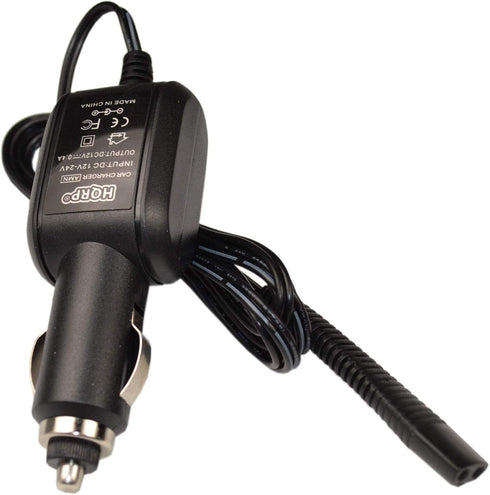 HQRP Car Charger for Braun Series 3 Model 340s-4, Series 7 9 3 5 1, 12-Volt Vehicle Adapter Power Cord