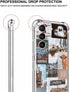 Cowboy Case for Galaxy S23, Retro Western Country Cowgirl Life Art Collage Phone Case for Boys Men Women, Trendy Soft