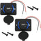 2PCS Type C USB Car Charger Socket Power Outlet with Dustproof Cap, Dual Port QC3.0 USB & PD Type C 12-24V 18W