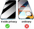 2 Pack 360 Degree Privacy Screen Protector for Samsung Galaxy S24 Ultra, Anti-Spy 4 Sides Soft Film 6.8 inch