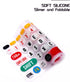 HRH Ultra Thin Silicone Keyboard Cover for Logitech K380 Multi-Device Bluetooth Keyboard, Creative Rainbow Font