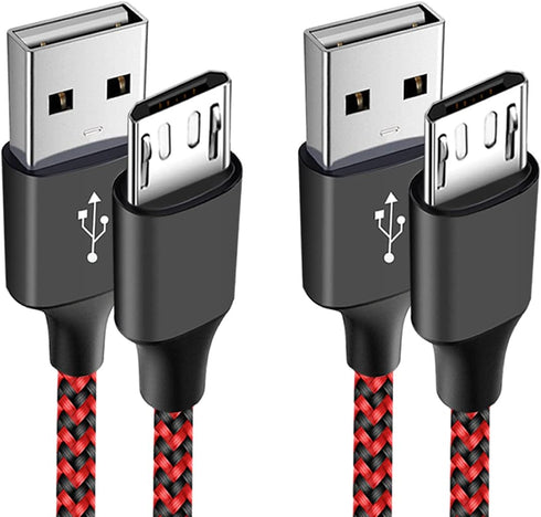 Micro USB Cable Compatible with Fire Tablet HD 7 8 10, E-Readers, Samsung Galaxy, 6 FT Braided Fast Charging Cord