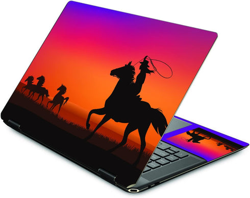 MightySkins Skin for HP Spectre X360 16" (2022) - Cowgirl, Durable Vinyl Decal Wrap Cover