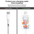 Lavender Camellia Floral Cable Protector Set for iPhone Charger - 6 pcs, Sunflower & Cherry Blossom Design, Charger