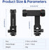SYNCWIRE Tripod Phone Mount, Universal Smartphone Mount Adapter with 2 Cold Shoe and 1/4" Screw, Adjustable Cell Phone