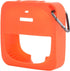 TXEsign Silicone Case for Bose SoundLink Micro Bluetooth Speaker, Soft Travel Carrying Case with Metal Hook (Orange)