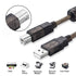 Tan QY Active 50Ft USB 2.0 Printer Cable, A-Male to B-Male High Speed for HP, Canon, Lexmark, Dell, Samsung