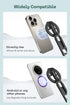FANAUE 360 Magnetic Tripod Mount - Adjustable Aluminum Stand, Portable Foldable Design, Strong Magnetic Compatible
