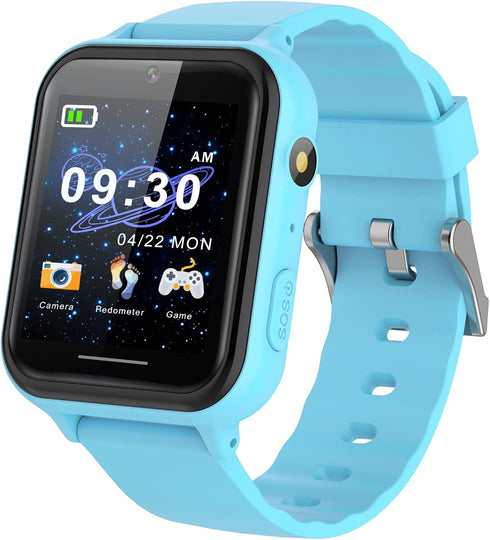 PTHTECHUS Kids Smart Watch Toys, Boys and Girls Smart Watch with Game Music MP3 Player, Video HD Selfie Camera, Alarm