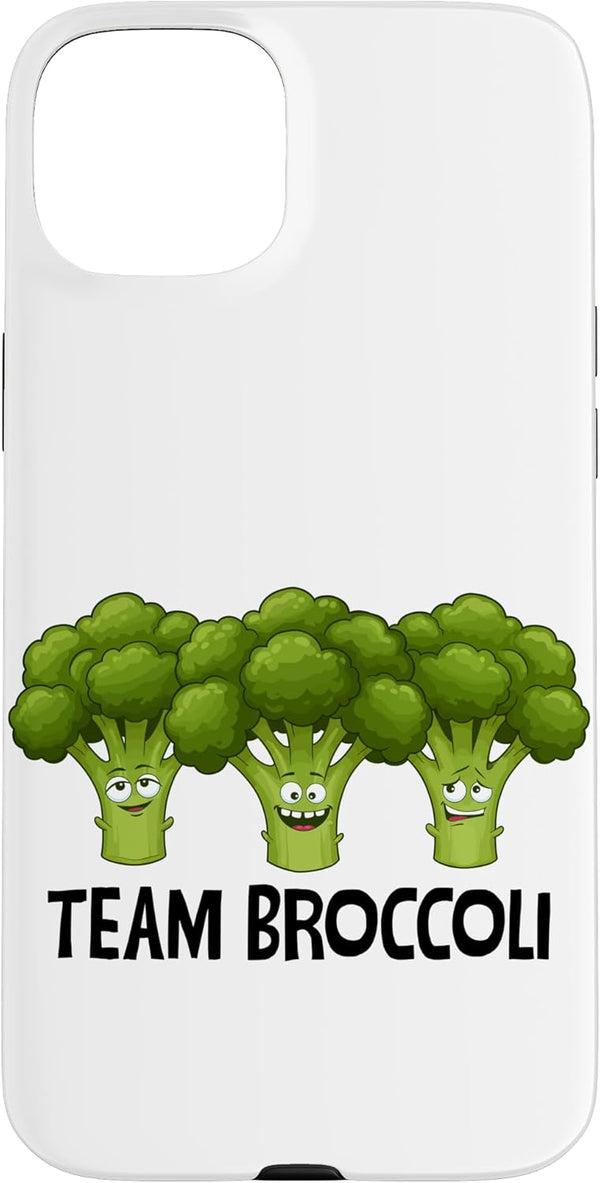 Funny Healthy Food Broccoli Outfit Team Broccoli Funny Vegetable Broccoli Case for iPhone 15 Plus