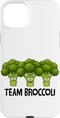 Funny Healthy Food Broccoli Outfit Team Broccoli Funny Vegetable Broccoli Case for iPhone 15 Plus