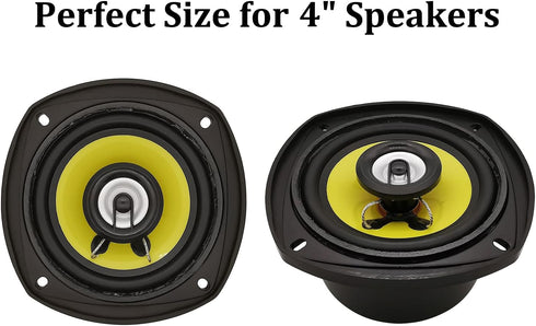 HiQltyla 4" 4" (Pack 2) Speaker Baffle, Suitable for DIY Bookshelf Speaker Home Audio Systems or Car Speaker Systems