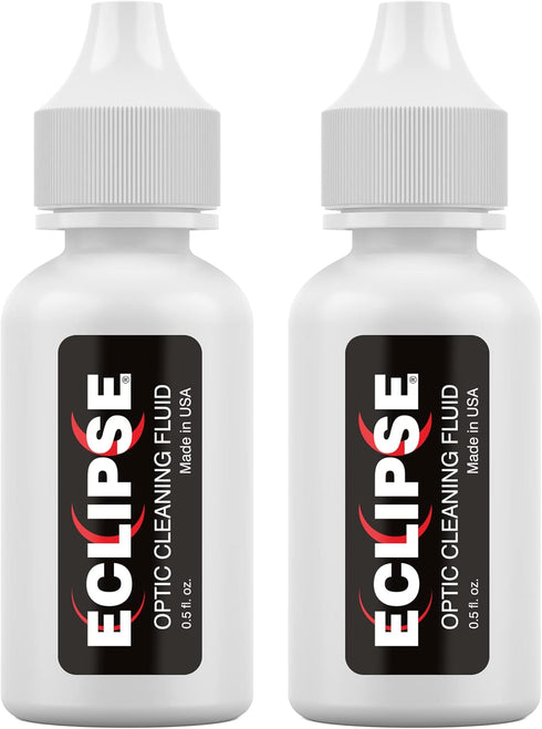 Eclipse Optic Cleaning Solution for Camera Lens and Digital Sensor Cleaner Fluid - 15ml Dropper Tip (2-Pack)