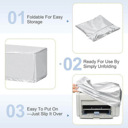 17.72 Inch 1Pcs PATIKIL Printer Dust Cover Case, Water Proof Static Free Polyester Protective Cover Jacket for Various