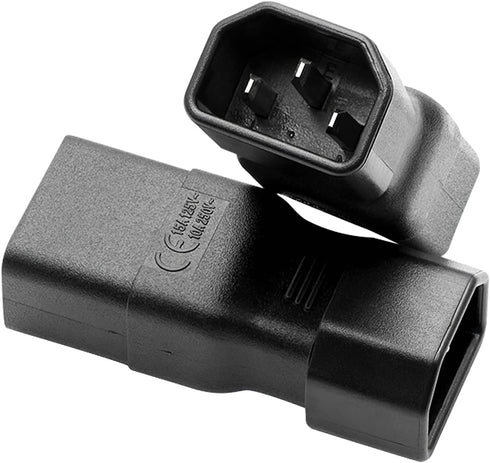 Dracaena 10 Pack PDU UPS Power IEC Male C14 to Female C19 Adapter Connector