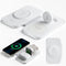 2024 Version 3 in 1 Wireless Super Fast Charging Station for iPhone, Apple Watch, AirPods, Magnetic Foldable Dock, White