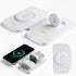 2024 Version 3 in 1 Wireless Super Fast Charging Station for iPhone, Apple Watch, AirPods, Magnetic Foldable Dock, White