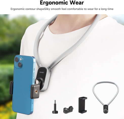 AKASO Magnetic Neck Mount Holder, Vlog Action Camera Accessories Compatible with GoPro Hero12/11/10/9/Max EK7000/Brave