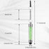 10 Pcs Mini Phone Stylus Pens, Crystal Colors Short Touch Screen Pen with 3.5mm Jack Connector for Smartphones Tablets