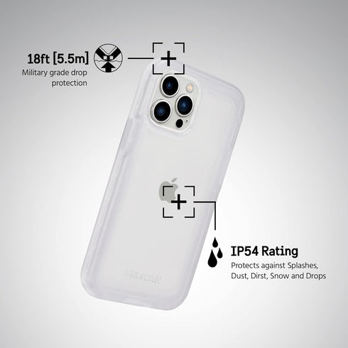 Pelican Marine Active Series Water-Resistant Case Cover for iPhone 13, Dust and Splash Proof, 18ft Drop Protection, 6.1
