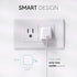 TALK WORKS 5' MFI Certified USB Lightning Cable for iPhone 14/13/12, AirPods, iPad - Wall Charger Adapter (White)