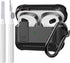 Olytop for Airpods 3rd Generation Case with Lock & Cleaner Tool, Rugged Shell Protective Cover with Keychain
