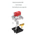 Kailh Choc Low Profile Red Linear Switch, 5-Pin 50gf RGB SMD Gaming Mechanical Keyboard Switch (Choc Red, 45pcs)