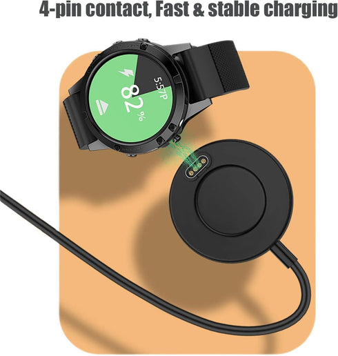 Garmin Watch Charger, Ankky 1m USB Charging Cable Stand - Compatible with Garmin Vivoactive 3 4 4S/Fenix 6/6S/6X