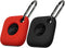 Geiomoo Silicone Case for Tile Mate 2024/2022, Soft Scratch Resistant Cover with Carabiner (2 Pack Black+Red)