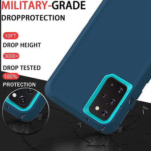 for Samsung Galaxy S20 Plus Case, Shockproof Dropproof Galaxy S20 Plus Case, Heavy Duty Protective for Samsung S20 Plus Case 6.7 Inch (Turquoise)