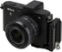 Fotodiox Exxy Omni Jr. Universal L-Bracket for Smaller Mirrorless Cameras, All Metal Black Hand Grip for Quick Releases