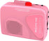 Walkman Cassette Player AM/FM Radio, Portable Tape Player with Built-in Speakers, Manual Record - Pink