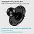 BRCOVAN 1'' Ball Mount Base with Aluminum Alloy AMPS Hole Round Plate & 1'' TPU Ball Adapter