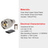 PL259 Male Crimp Coax Connector, SO239 UHF for LMR400/KMR400/RG8/RG8U/RG213/9913/7D-FB Coax Cable (Pack of 5)