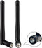 KHIYQILO WiFi Antenna Dual Band 2.4GHz 5.8GHz MIMO 3dBi RP-SMA Connector Set of