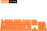 PATIKIL Universal Mechanical Keyboard Keycaps, Translucent ABS Replacement Accessories for 68/84/87/104 Keys, Orange