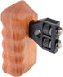 CAMVATE Wooden Handle for Right Grip Mount Support for DV Video Cage Rig (Right Hand) - 1476