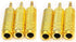 6PCS 3.5mm Male Plug to 6.35mm Female Stereo Jack Adaptor, Gold Plated Converter for Audio