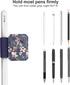 Fintie 4 Pack Pen Loop Holder for Apple Pencil Pro, USB-C Apple Pencil & Stylus Pens, Elastic Leather Sleeve (Blooming