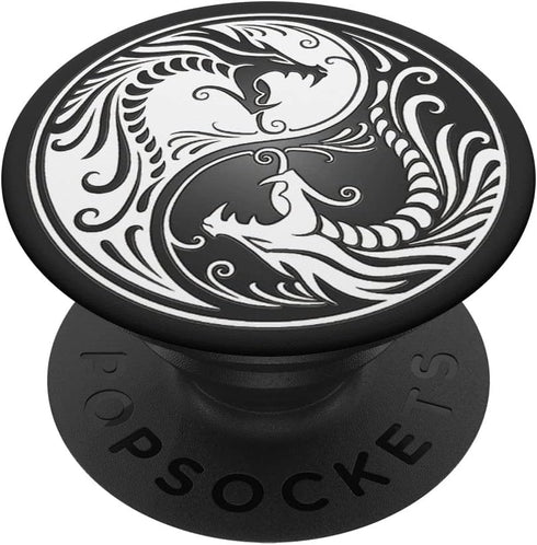 Yin Yang Dragon Pop Socket, Adhesive PopGrip for Phone