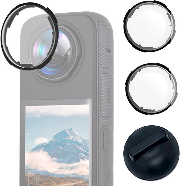 Lens Guards Compatible with Insta360 X4 Premium Lens Protector, X4 Glass Protective Cover