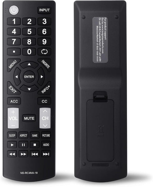 Universal Insignia TV Remote Control for LED LCD HDTV TVs