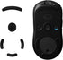 kwmobile Mouse Feet Replacement for Logitech G Pro Wireless Gaming Computer Mouse Skates Sticker - Black
