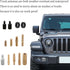 KHGUZ 4.7 Inch 9 2 2 Carbon Fiber Car Short Antenna, American Flag Vehicle AM/FM Radio Reception Antenna, Patriotic