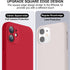 Vooii iPhone 11 Case - Upgraded Liquid Silicone, Square Edges, Camera Protection, Soft Microfiber Lining - Red 6.1"