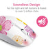 Wireless Mouse with Nano Receiver for PC, Laptop, Notebook, Less Noise, Portable Mobile Optical Mice (Flower)