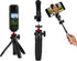 Zhrmzhg 1/4" Screw Mount Mini Tripod Selfie Stick, Portable Tabletop Stand for Phones