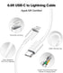 20W Dual Port Fast Charger for iPad 9th/8th/7th Gen 10.2 inch, iPad Air 3/2, with 6.6ft USB-C to Lightning Cable
