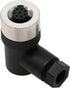 M12 8 Pin Aviation Sensor Connector Waterproof Screw Threaded Coupling Electrical Connector Field Wireable Right Angle